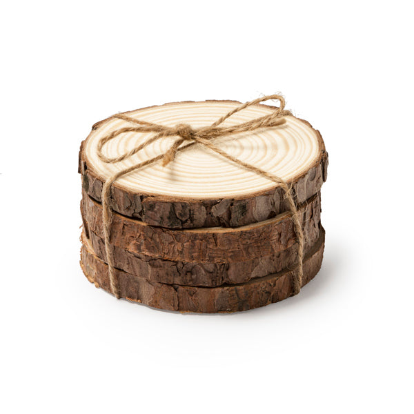 Stamina Pinea natural pine wood coaster, ready for laser engraving