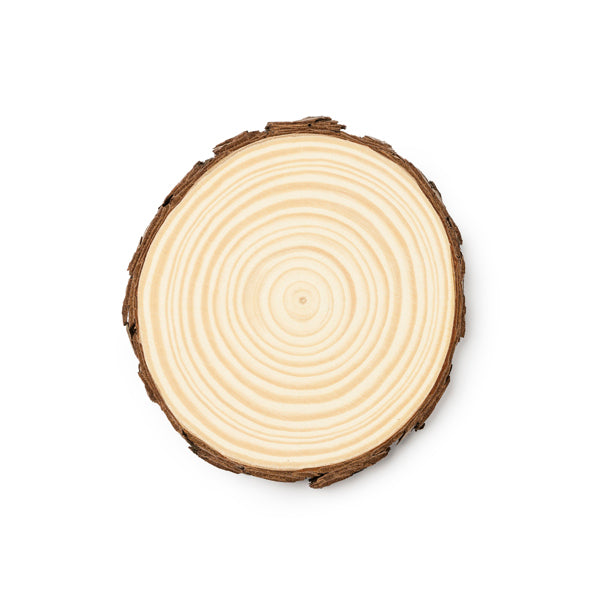 Stamina Pinea natural pine wood coaster in beige, ready for laser engraving