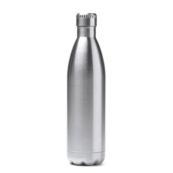 Stamina Beluga stainless steel vacuum flask 850 ml in silver, ready for laser engraving