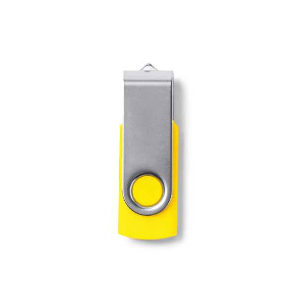 Stamina Marvin aBS and metal USB flash drive in yellow, ready for logo printing