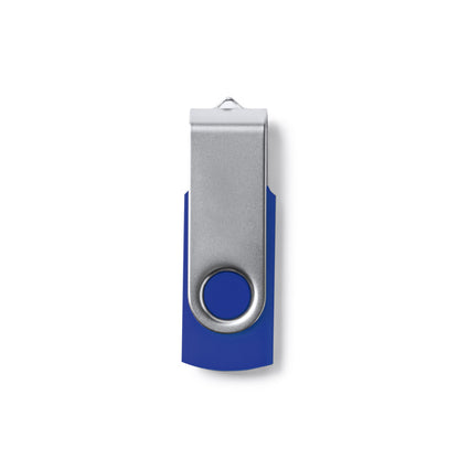 Stamina Marvin aBS and metal USB flash drive in royal blue, ready for logo printing