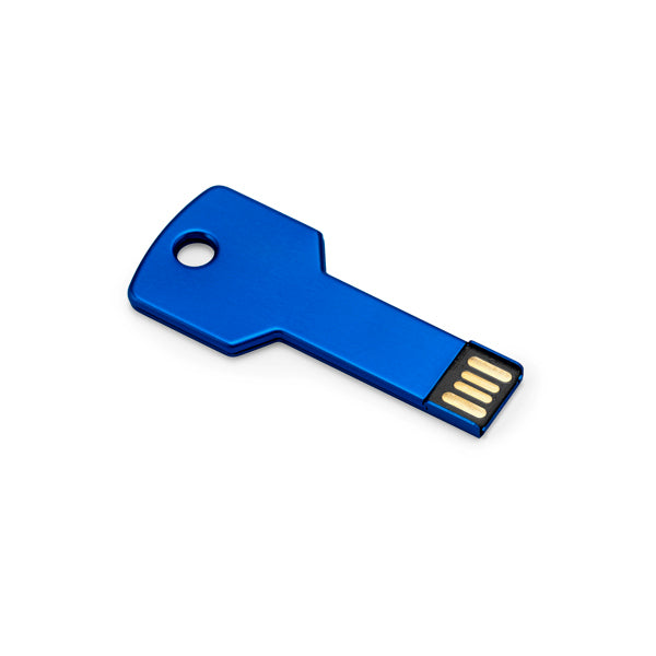 Stamina Cylon aluminium USB flash drive in royal blue, ready for laser engraving