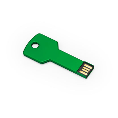 Stamina Cylon aluminium USB flash drive in fern green, ready for laser engraving