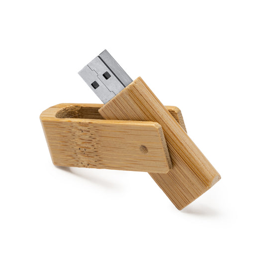 Stamina Percy natural bamboo USB flash drive, ready for logo printing