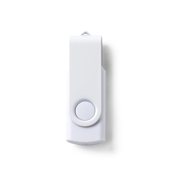 Stamina Riot aBS USB flash drive in white, ready for laser engraving