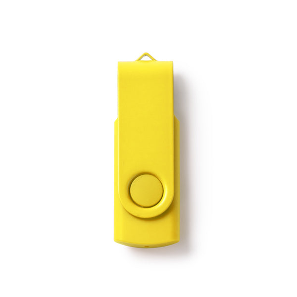 Stamina Riot aBS USB flash drive in yellow, ready for laser engraving