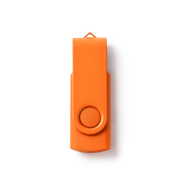 Stamina Riot aBS USB flash drive in orange, ready for laser engraving