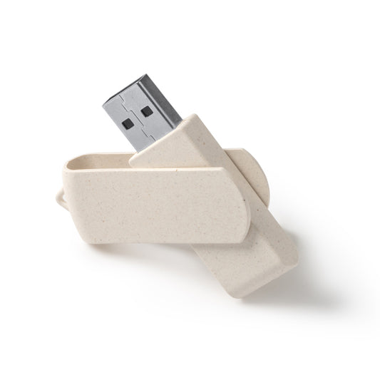 Stamina Kinox wheat fibre USB flash drive, ready for logo printing