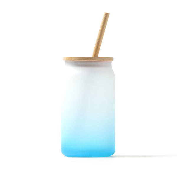Stamina Dalby drinking glass 350 ml in royal blue, ready for laser engraving