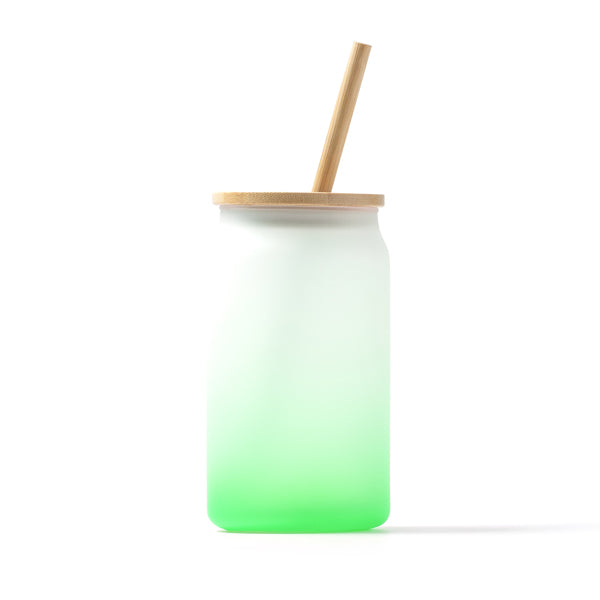 Stamina Dalby drinking glass 350 ml in fern green, ready for laser engraving