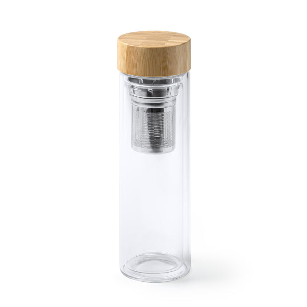 Stamina Saoko vacuum flask 450 ml in transparent, ready for laser engraving