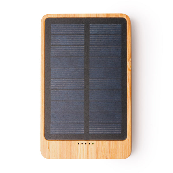 Stamina Berkel bamboo power bank 5000 mAh in beige, ready for laser engraving