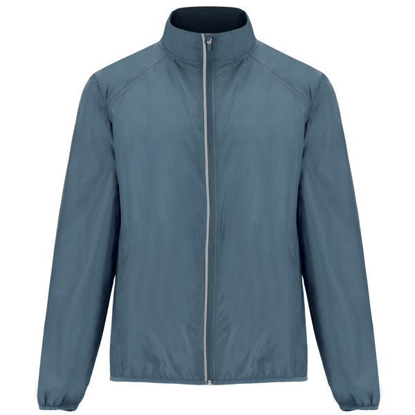 Roly Glasgow men's windbreaker in storm blue, ready for logo printing or embroidery