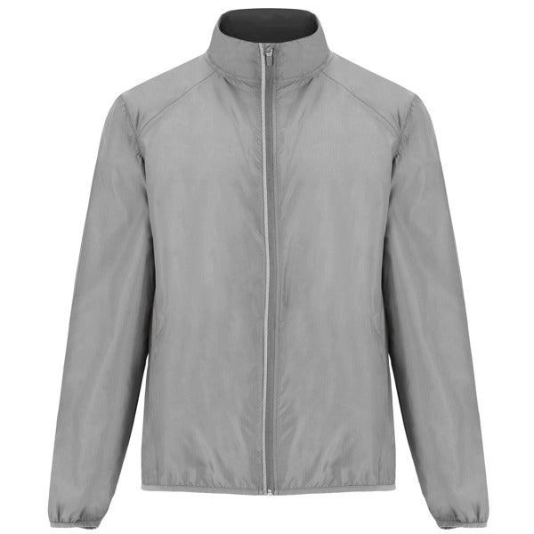 Roly Glasgow men's windbreaker in grey, ready for logo printing or embroidery