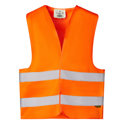 Roly WRK Sirio men's gilet in fluor orange, ready for logo printing or embroidery