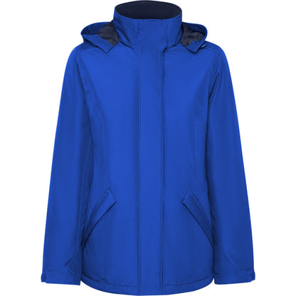 Roly America Woman women's parka in royal blue, ready for logo printing or embroidery