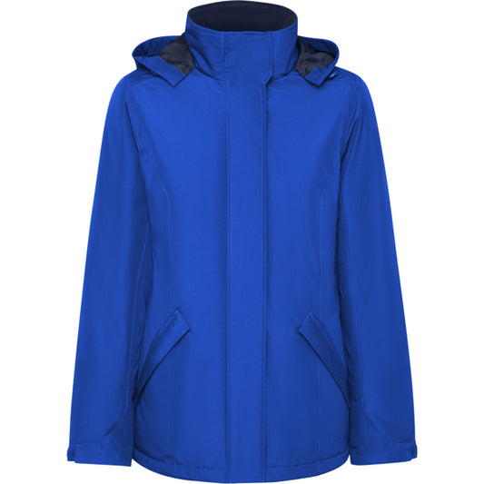 Roly America Woman women's parka in royal blue, ready for logo printing or embroidery