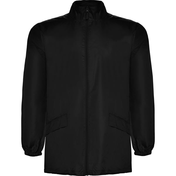 Roly Escocia men's jacket in black, ready for logo printing or embroidery