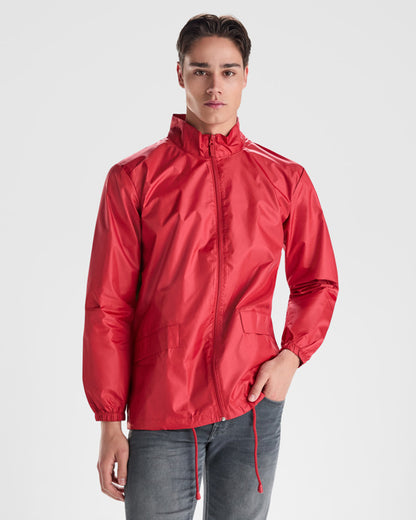 Roly Escocia men's jacket in black, alternative view, ready for logo printing or embroidery