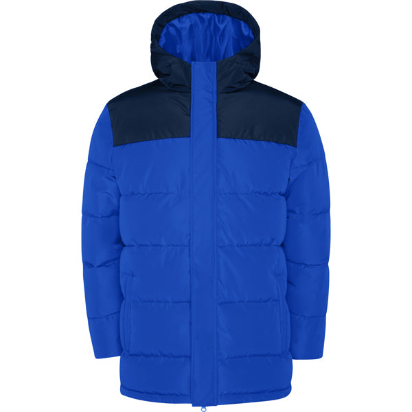 Roly Tallin men's parka in royal blue/navy blue, ready for logo printing or embroidery