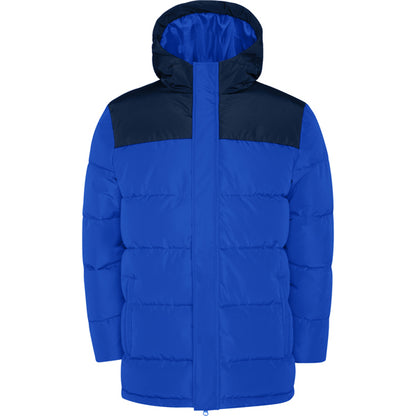 Roly Tallin men's parka in royal blue/navy blue, ready for logo printing or embroidery