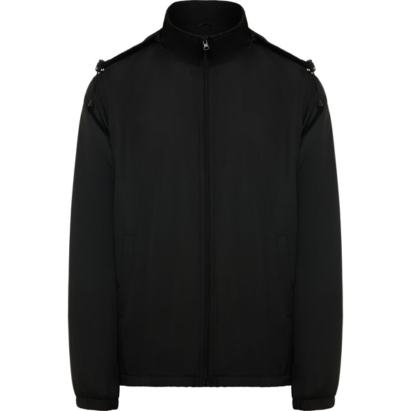 Roly Makalu men's jacket in black, ready for logo printing or embroidery