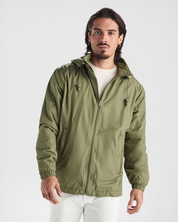 Roly Makalu men's jacket in black, alternative view, ready for logo printing or embroidery