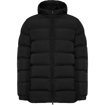 Roly Nepal unisex parka in black, ready for logo printing or embroidery