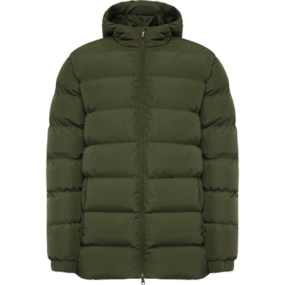 Roly Nepal unisex parka in dark army green, ready for logo printing or embroidery