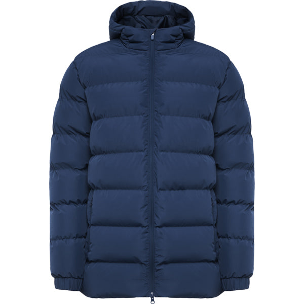 Roly Nepal unisex parka in navy blue, ready for logo printing or embroidery