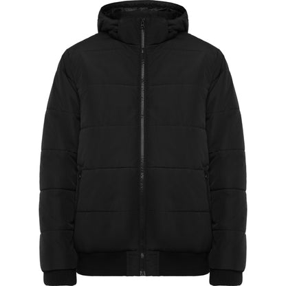 Roly Surgut unisex padded jacket in black, ready for logo printing or embroidery