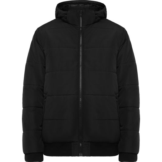 Roly Surgut unisex padded jacket in black, ready for logo printing or embroidery