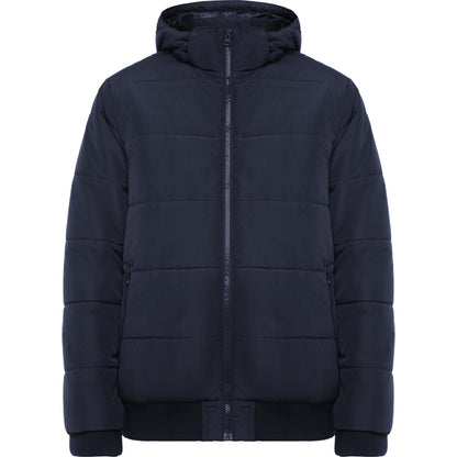 Roly Surgut unisex padded jacket in navy blue, ready for logo printing or embroidery