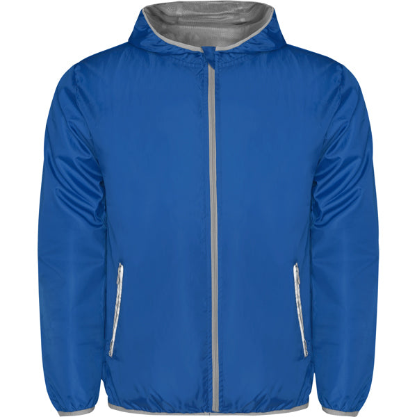 Roly Angelo unisex windbreaker in royal blue, ready for logo printing or embroidery