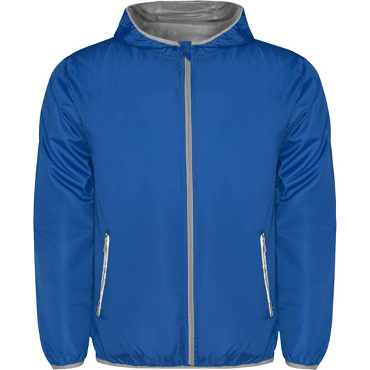 Roly Angelo unisex windbreaker in royal blue, ready for logo printing or embroidery