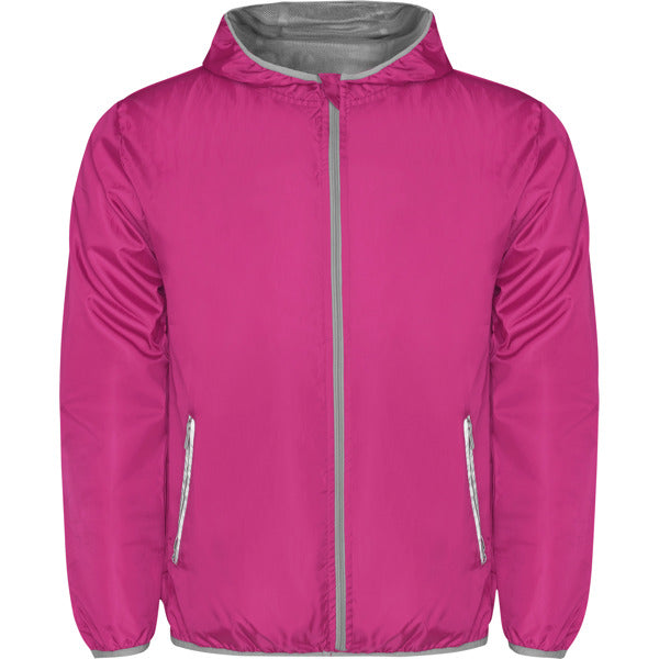 Roly Angelo unisex windbreaker in fluor pink, ready for logo printing or embroidery