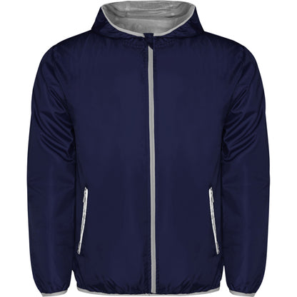 Roly Angelo unisex windbreaker in navy blue, ready for logo printing or embroidery