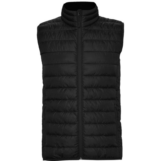 Roly Oslo men's padded gilet in black, ready for logo printing or embroidery