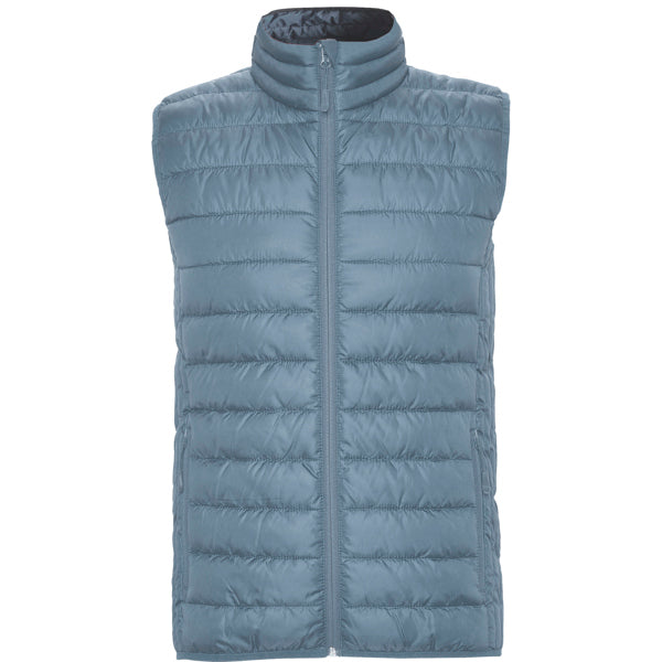 Roly Oslo men's padded gilet in storm blue, ready for logo printing or embroidery