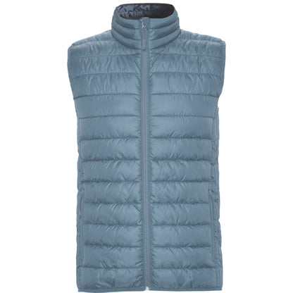 Roly Oslo men's padded gilet in storm blue, ready for logo printing or embroidery