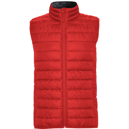 Roly Oslo men's padded gilet in red, ready for logo printing or embroidery