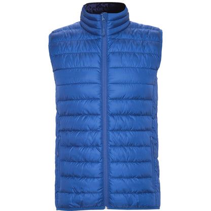 Roly Oslo men's padded gilet in electric blue, ready for logo printing or embroidery