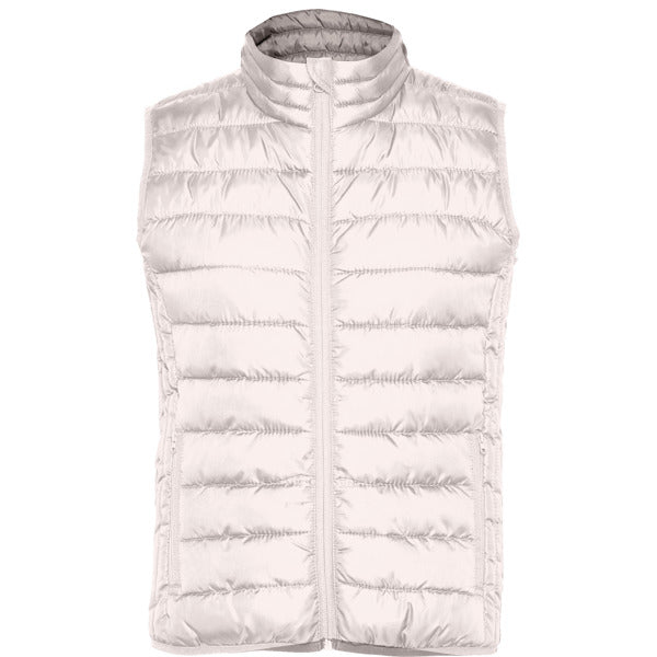 Roly Oslo Woman women's padded gilet in vintage white, ready for logo printing or embroidery