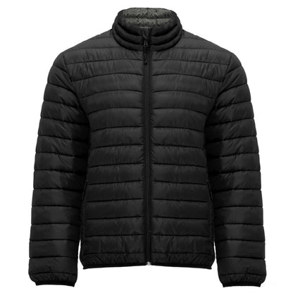 Roly Finland men's padded jacket in black, ready for logo printing or embroidery