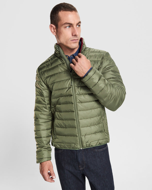 Roly Finland men's padded jacket in black, alternative view, ready for logo printing or embroidery
