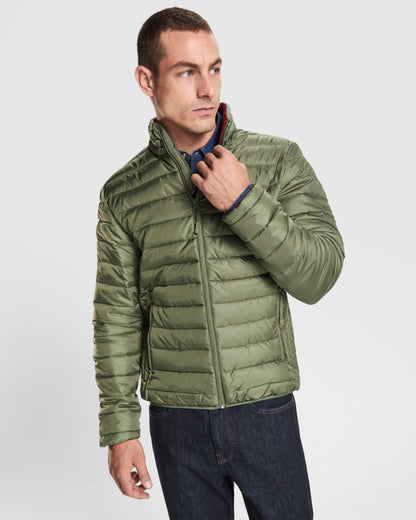 Roly Finland men's padded jacket in black, alternative view, ready for logo printing or embroidery