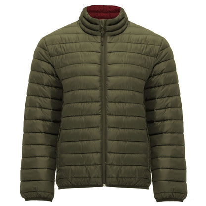 Roly Finland men's padded jacket in army green, ready for logo printing or embroidery
