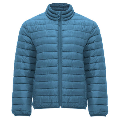 Roly Finland men's padded jacket in storm blue, ready for logo printing or embroidery