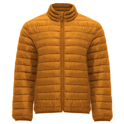 Roly Finland men's padded jacket in curry yellow, ready for logo printing or embroidery