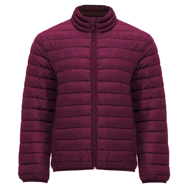 Roly Finland men's padded jacket in plum red, ready for logo printing or embroidery